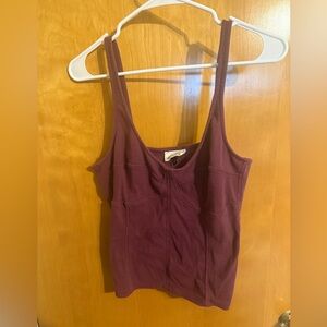 Universal Thread Burgundy/Purple Corset Style Tank Top